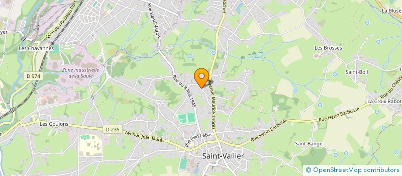 localisation de l'entreprise MADAME CYRIELLE DESBROSSES  SAINT-VALLIER