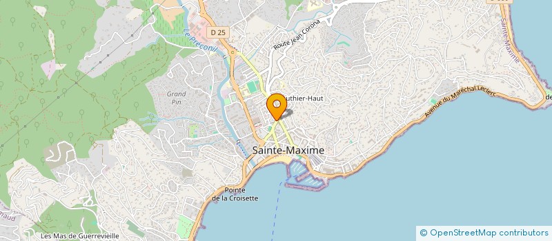 localisation de l'entreprise MADAME CYRIELLE DUCROT à SAINTE-MAXIME