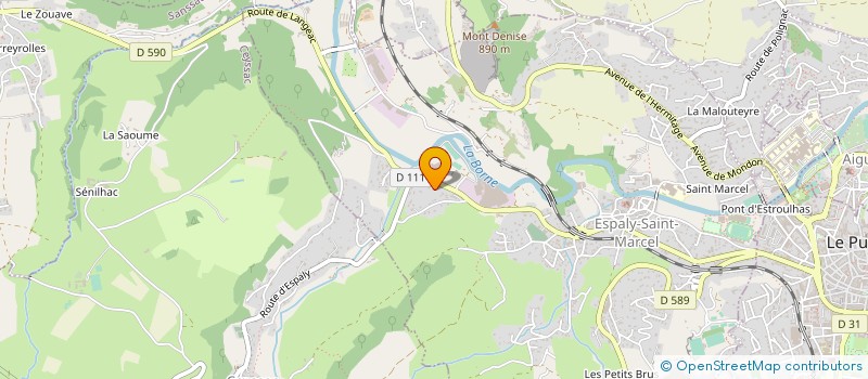 localisation de l'entreprise MADAME CYRIELLE DUMAS  ESPALY-SAINT-MARCEL