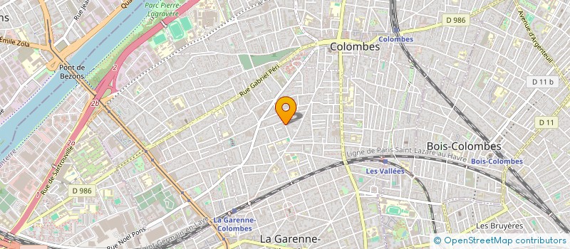 localisation de l'entreprise MADAME CYRIELLE DUTILH  COLOMBES