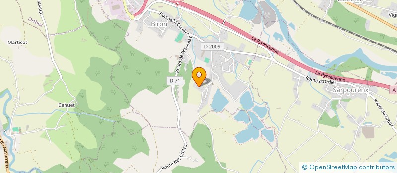 localisation de l'entreprise MADAME CYRIELLE FAUCONNIER  BIRON