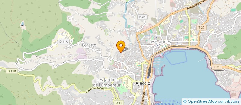 localisation de l'entreprise MADAME CYRIELLE FONDACCI à AJACCIO