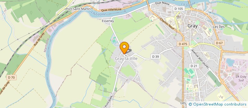 localisation de l'entreprise MADAME CYRIELLE FRETTI  GRAY-LA-VILLE