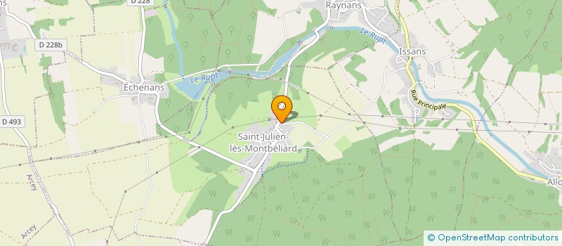 localisation de l'entreprise MADAME CYRIELLE GAAZEN  SAINT-JULIEN-LES-MONTBELIARD