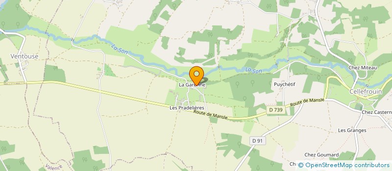 localisation de l'entreprise MADAME CYRIELLE GABOREAU  SUAUX