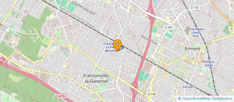 localisation de l'entreprise MADAME CYRIELLE GAUDINO  FRANCONVILLE