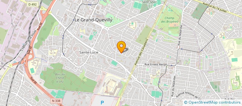 localisation de l'entreprise MADAME CYRIELLE GEGHRE  LE GRAND-QUEVILLY