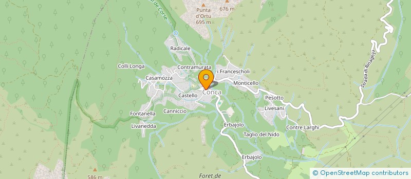 localisation de l'entreprise MADAME CYRIELLE GIACOMETTI à CONCA