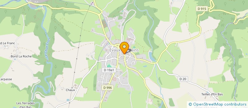 localisation de l'entreprise MADAME CYRIELLE GLOMEAUD à EVAUX-LES-BAINS