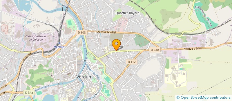 localisation de l'entreprise MADAME CYRIELLE GRANDVALET à VERDUN