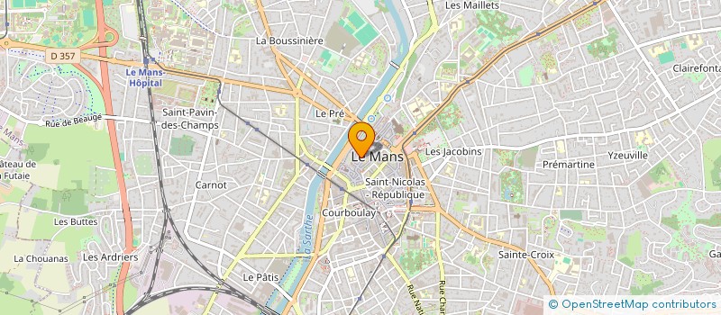 localisation de l'entreprise MADAME CYRIELLE GUERFI  LE MANS