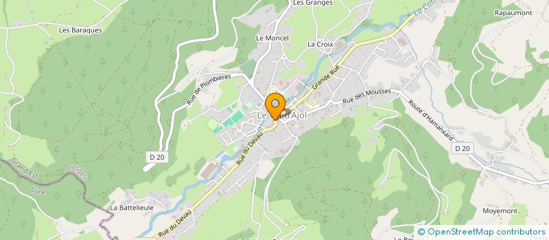 localisation de l'entreprise MADAME CYRIELLE GUERY à LE VAL-D'AJOL