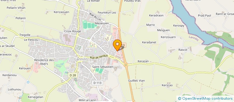 localisation de l'entreprise MADAME CYRIELLE GUILLEMIN  LANNILIS