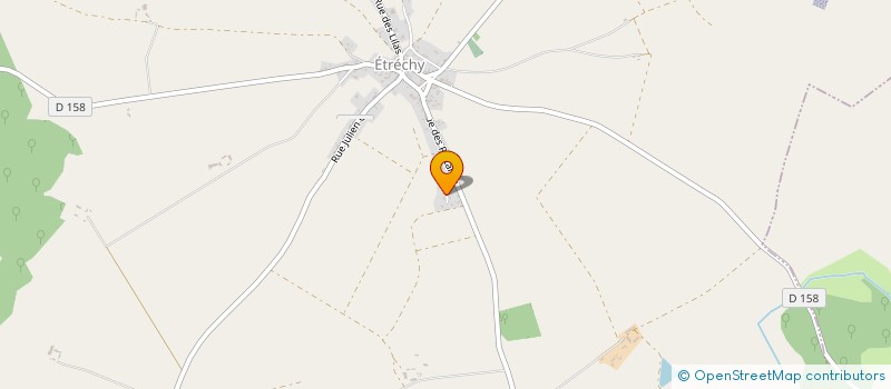 localisation de l'entreprise MADAME CYRIELLE JACQUET  ETRECHY