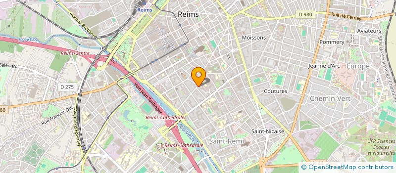 localisation de l'entreprise MADAME CYRIELLE JACQUIN  REIMS