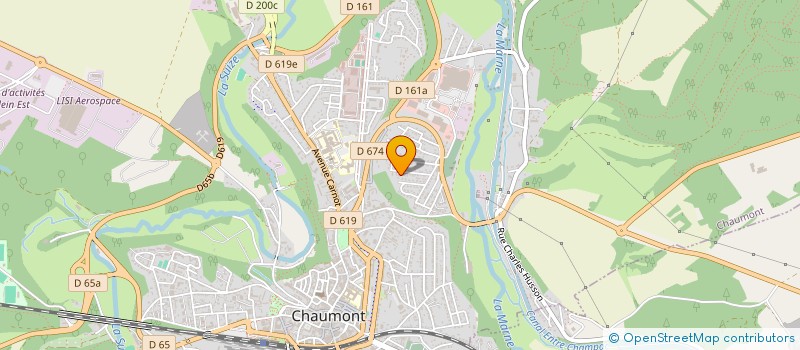localisation de l'entreprise MADAME CYRIELLE JOLY à CHAUMONT