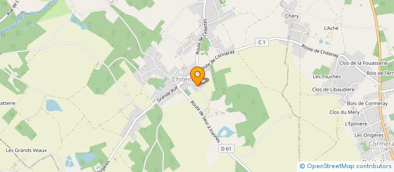 localisation de l'entreprise MADAME CYRIELLE JULIEN à CHITENAY