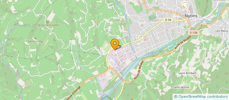 localisation de l'entreprise MADAME CYRIELLE KAUFFMANN  NYONS