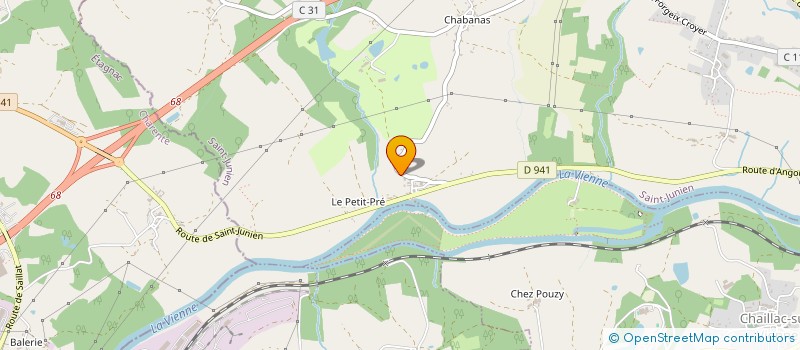 localisation de l'entreprise MADAME CYRIELLE LADRAT  SAINT-JUNIEN