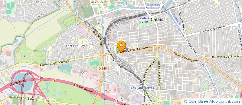 localisation de l'entreprise MADAME CYRIELLE LALLAU  CALAIS