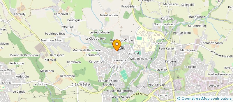 localisation de l'entreprise MADAME CYRIELLE LE HER à BOHARS