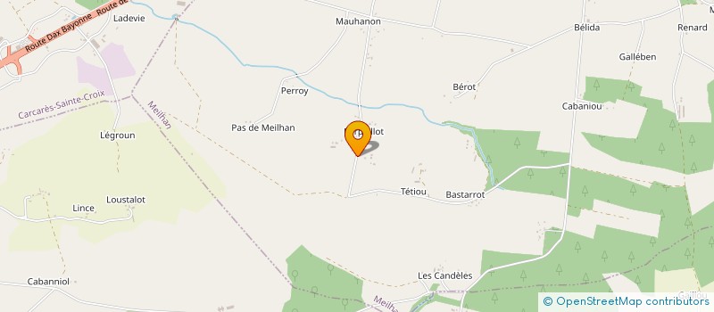 localisation de l'entreprise MADAME CYRIELLE MARC  MEILHAN