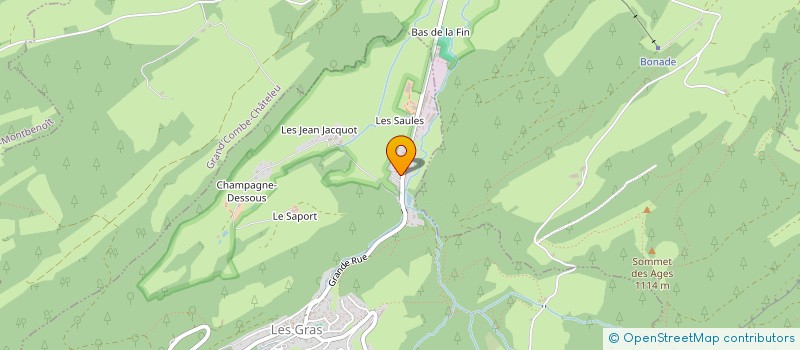 localisation de l'entreprise MADAME CYRIELLE MAROSTEGAN  LES GRAS