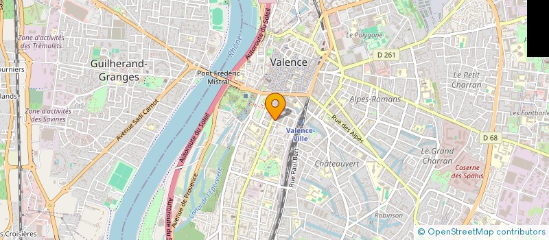 localisation de l'entreprise MADAME CYRIELLE MARQUILLY  VALENCE