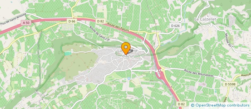 localisation de l'entreprise MADAME CYRIELLE MARTEAU à LA CADIERE-D'AZUR