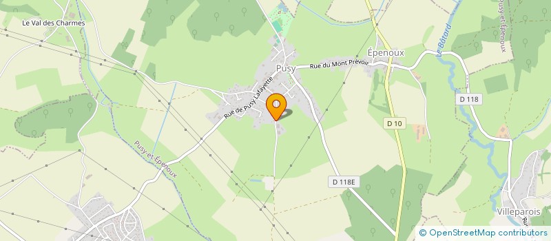 localisation de l'entreprise MADAME CYRIELLE MATHIOT  PUSY-ET-EPENOUX