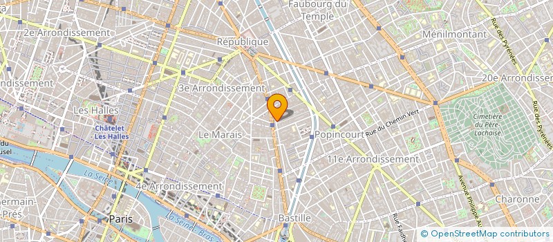 localisation de l'entreprise MADAME CYRIELLE MERCIER  PARIS