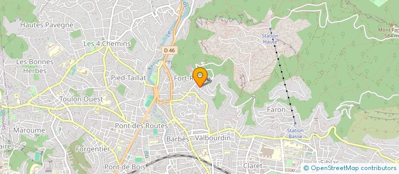 localisation de l'entreprise MADAME CYRIELLE MESNIER  TOULON