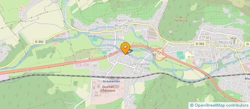 localisation de l'entreprise MADAME CYRIELLE METZ  URMATT