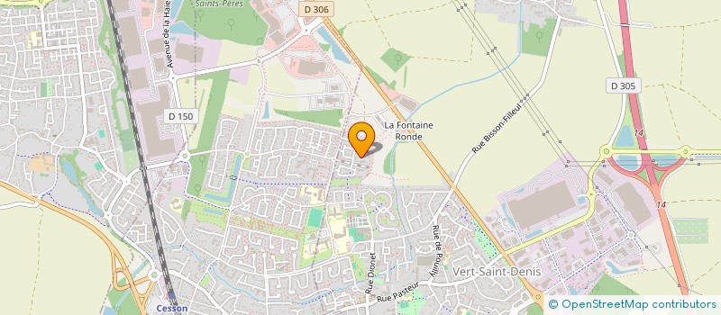 localisation de l'entreprise MADAME CYRIELLE MONTANARI  VERT-SAINT-DENIS