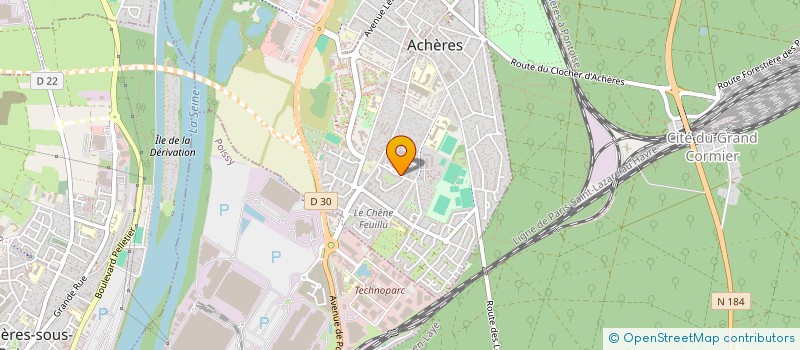 localisation de l'entreprise MADAME CYRIELLE NANA YANKAM  ACHERES