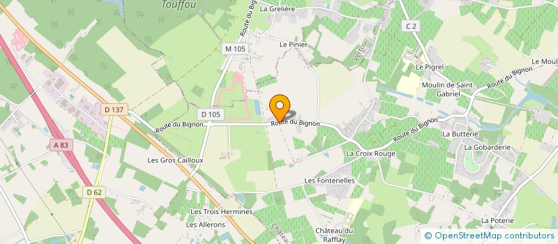 localisation de l'entreprise MADAME CYRIELLE PARNEL à CHATEAU-THEBAUD