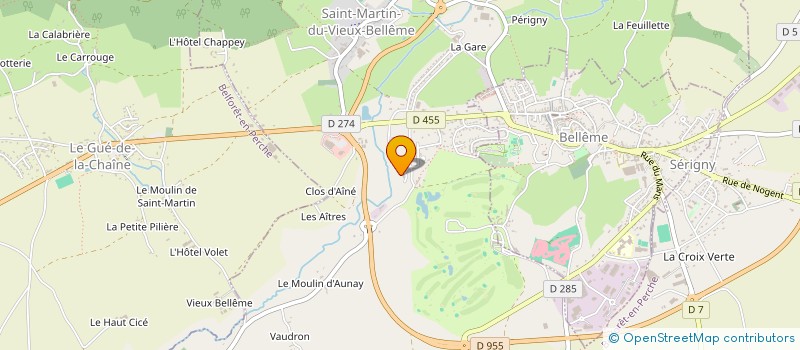 localisation de l'entreprise MADAME CYRIELLE PERRUT à SAINT-MARTIN-DU-VIEUX-BELLEME