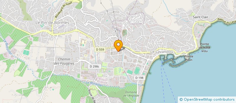 localisation de l'entreprise MADAME CYRIELLE PETITJEAN à LE LAVANDOU