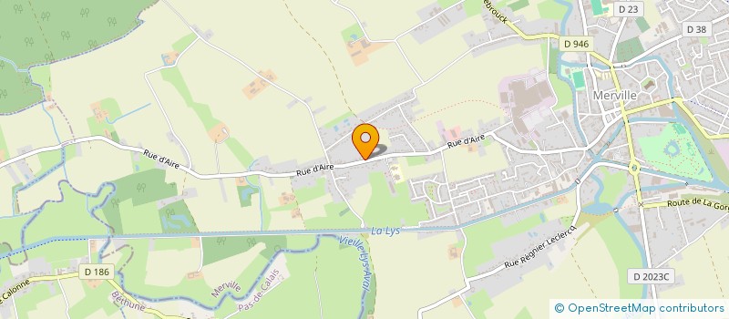 localisation de l'entreprise MADAME CYRIELLE PETYT  MERVILLE