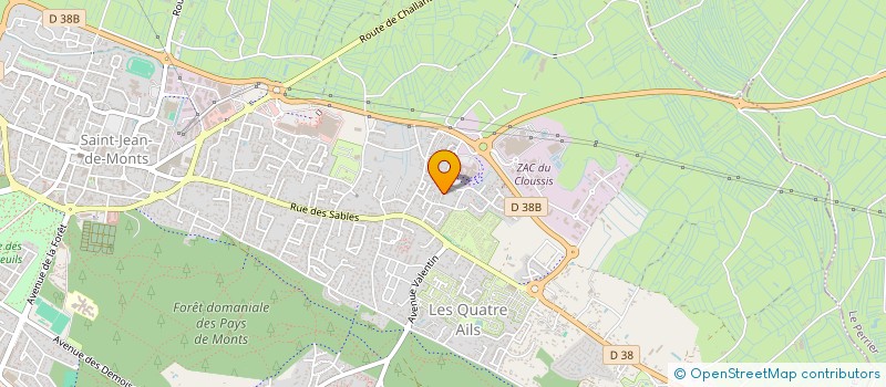 localisation de l'entreprise MADAME CYRIELLE PEYRONNET à SAINT-JEAN-DE-MONTS