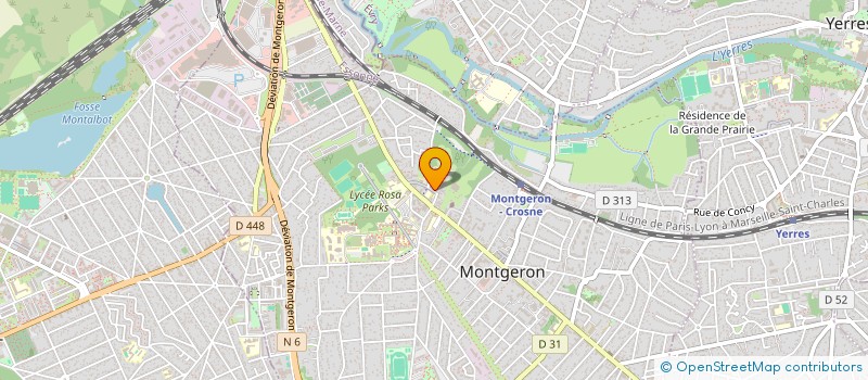 localisation de l'entreprise MADAME CYRIELLE POMMEAU  MONTGERON