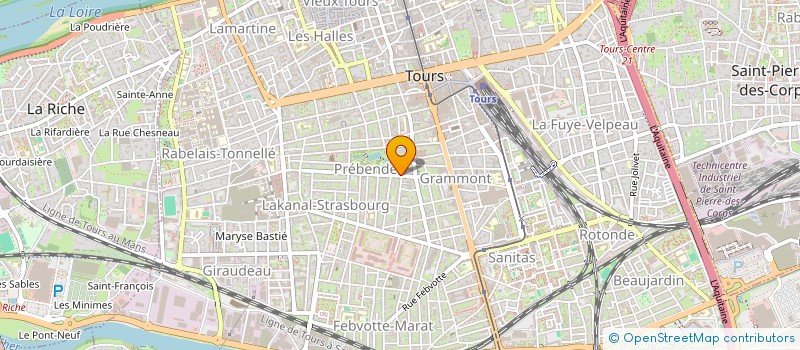 localisation de l'entreprise MADAME CYRIELLE PORTAIS  TOURS