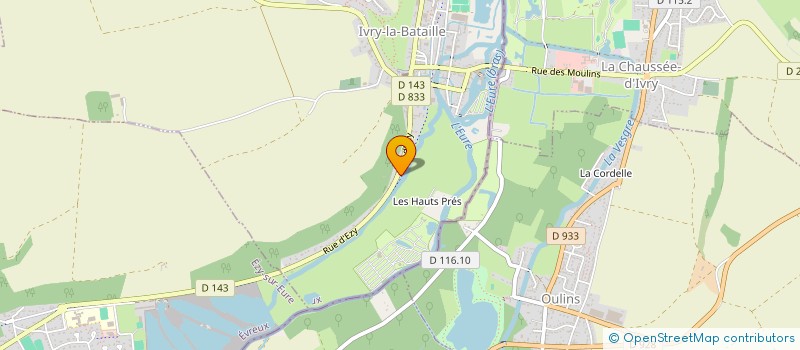 localisation de l'entreprise MADAME CYRIELLE RABET  IVRY-LA-BATAILLE