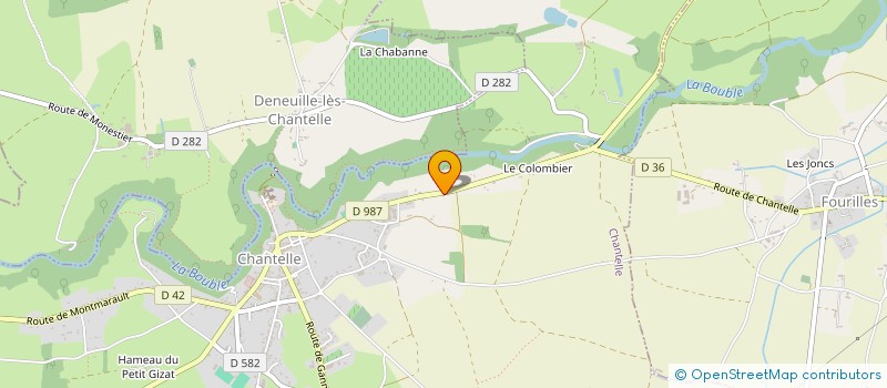 localisation de l'entreprise MADAME CYRIELLE RAGIOT  FLEURIEL