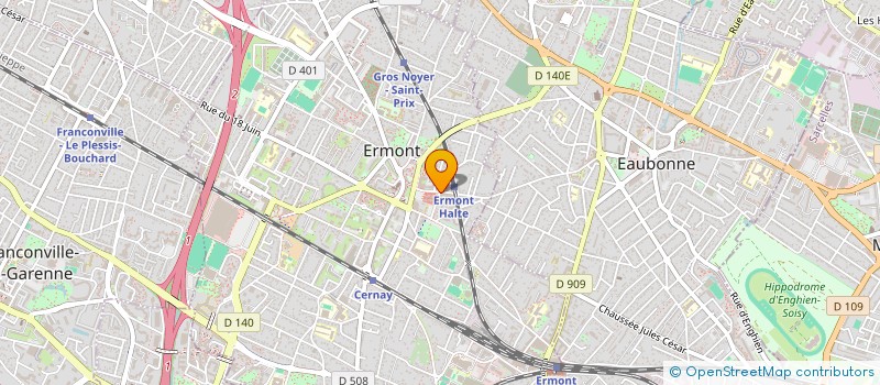 localisation de l'entreprise MADAME CYRIELLE RAMAGE  ERMONT