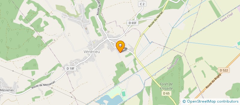 localisation de l'entreprise MADAME CYRIELLE REYNAUD  VENERIEU