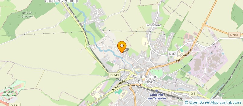 localisation de l'entreprise MADAME CYRIELLE ROPITAL  GAUCHIN-VERLOINGT