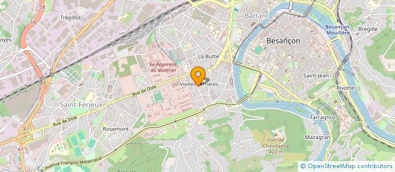 localisation de l'entreprise MADAME CYRIELLE ROUAN  BESANCON