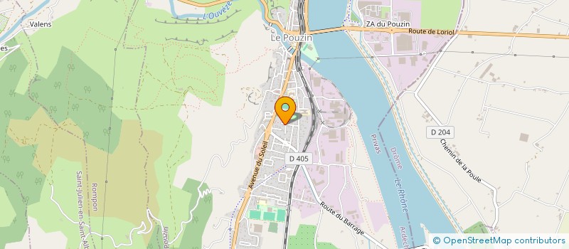 localisation de l'entreprise MADAME CYRIELLE ROUBY  LE POUZIN