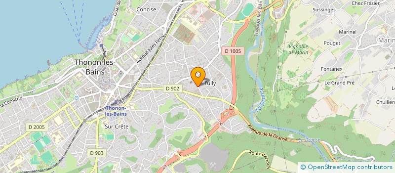 localisation de l'entreprise MADAME CYRIELLE ROY à THONON-LES-BAINS